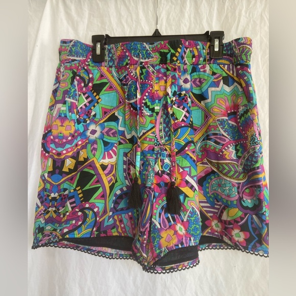 Johnny Was Johnny Was Demarne Pull-On Short in Blue Size XL NEW - Picture 3 of 16